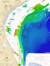 Load image into Gallery viewer, CMOR MAPPING SOUTH ATLANTIC (PREVIOUSLY NORTH FLORIDA, GEORGIA, AND SOUTH CAROLINA V2) 3D RELIEF SHADING CMOR CARD for Simrad, Lowrance, B&G, Mercury Vessel View