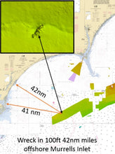 Load image into Gallery viewer, CMOR MAPPING GEORGETOWN - CAPE LOOKOUT For Simrad, Lowrance, B&G, Mercury Vessel View