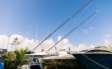 Load image into Gallery viewer, Gemlux 22' BLUEWATER COLLAPSIBLE CARBON FIBER OUTRIGGER PAIR