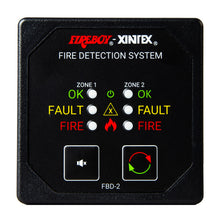 Load image into Gallery viewer, Fireboy-Xintex Two Zone Detection  Alarm Panel - 2-5/8&quot; Display - 12/24V DC [FBD-2-R]
