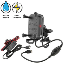 Load image into Gallery viewer, RAM Mount Tough-Charge 15W Waterproof Wireless Charging Motorcycle Mount [RAM-B-149Z-A-UN12W-V7M-1]
