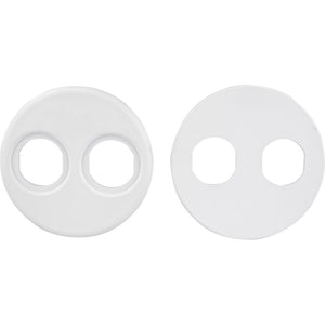 Sea-Dog 4" Gauge Power Socket Adapter Mounting Plate - White [426104-1]