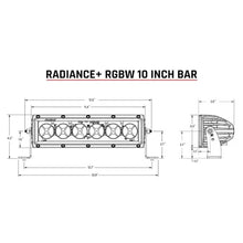 Load image into Gallery viewer, RIGID Industries Radiance + 10&quot; Light Bar - RGBW [210053]
