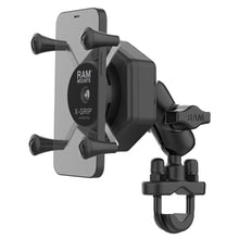 Load image into Gallery viewer, RAM Mount RAM X-Grip Phone Mount w/Vibe-Safe  U-Bolt Base - Short [RAM-B-149Z-A-UN7-462]

