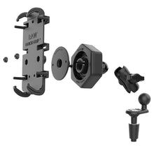 Load image into Gallery viewer, RAM Mount RAM Quick-Grip XL Phone Mount w/Vibe-Safe  Fork Stem Base - Short [RAM-B-176-A-PD4-462]
