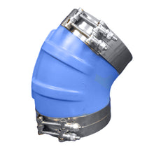 Load image into Gallery viewer, Trident Marine ID 45 Degree Blue Silicone Molded Wet Exhaust Elbow w/4 T-Bolt Clamps [240V10000-S/S]
