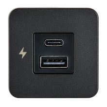 Load image into Gallery viewer, Scanstrut TILE USB-A/USB-C Interior Charging Socket - 12/24V - Black Bezel [SC-TILE-10]
