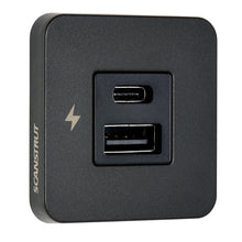 Load image into Gallery viewer, Scanstrut TILE USB-A/USB-C Interior Charging Socket - 12/24V - Black Bezel [SC-TILE-10]
