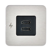 Load image into Gallery viewer, Scanstrut TILE USB-C Interior Charging Socket - 12/24V - Stainless Steel Bezel [SC-TILE-21]
