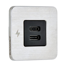Load image into Gallery viewer, Scanstrut TILE USB-C Interior Charging Socket - 12/24V - Stainless Steel Bezel [SC-TILE-21]

