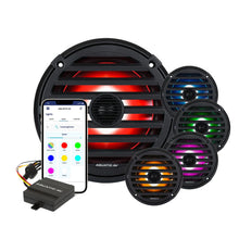 Load image into Gallery viewer, Aquatic AV ELITE 6.5&quot; RGB Speakers - Black - Pair [EL424]
