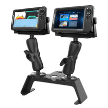 Load image into Gallery viewer, RAM Mount RAM Fishfinder Deck Kit w/Dual Marine Electronic Mount [RAM-FF1-D-115-2]
