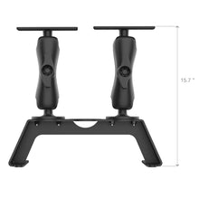 Load image into Gallery viewer, RAM Mount RAM Fishfinder Deck Kit w/Dual Marine Electronic Mount [RAM-FF1-D-115-2]
