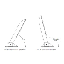 Load image into Gallery viewer, TACO Command Ratchet Hinge - 18-1/2&quot; - 316 Stainless Steel Polished w/Hard Stop [H25-0048]
