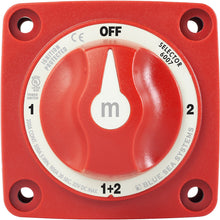 Load image into Gallery viewer, Blue Sea 6007 m-Series (Mini) Battery Switch Selector Four Position Red [6007]
