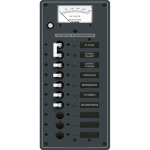Blue Sea 8588 Breaker Panel - AC Main + 8 Positions (European) - White [8588]