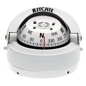 Ritchie S-53W Explorer Compass - Surface Mount - White [S-53W]