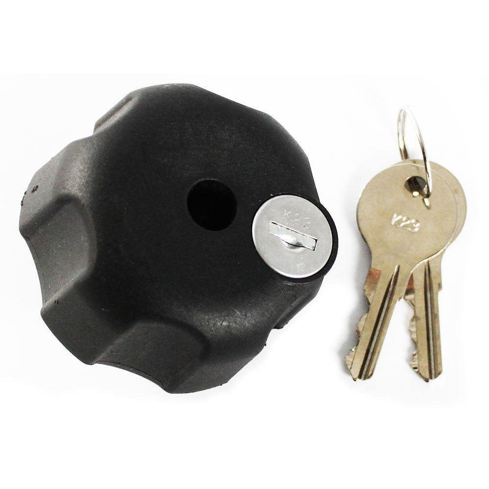 RAM Mount Knob w/Keyed Lock & 1/4