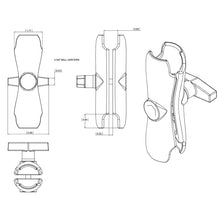 Load image into Gallery viewer, RAM Mount Double Socket Arm f/1.5&quot; Ball Bases [RAM-201U]
