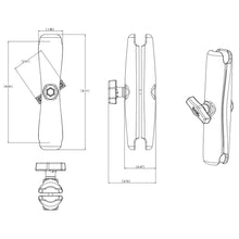 Load image into Gallery viewer, RAM Mount Long Double Socket Arm f/1.5&quot; Ball Bases [RAM-201U-D]
