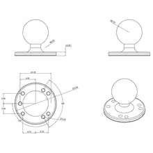 Load image into Gallery viewer, RAM Mount 2-1/2&quot; Diameter Base w/1.5&quot; Ball [RAM-202U]
