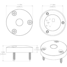 Load image into Gallery viewer, Lumitec High Intensity &quot;Anywhere&quot; Light - Brushed Housing - Blue Non-Dimming [101034]
