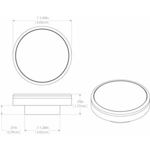 Lumitec Halo - Flush Mount Down Light - White Finish - White Non-Dimming [112823]