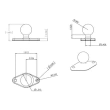 Load image into Gallery viewer, RAM Mount Chrome Diamond Base w/1&quot; Ball [RAM-B-238CHU]
