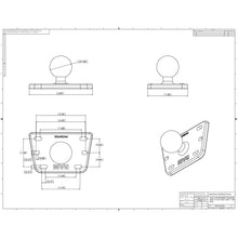 Load image into Gallery viewer, RAM Mount Motorcycle Brake/Clutch Cover w/1&quot; Ball [RAM-B-345U]
