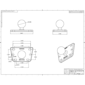 RAM Mount Motorcycle Brake/Clutch Cover w/1" Ball [RAM-B-345U]