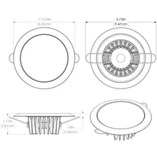 Load image into Gallery viewer, Lumitec Mirage - Flush Mount Down Light - Glass Finish/No Bezel - 4-Color Red/Blue/Purple Non Dimming w/White Dimming [113190]
