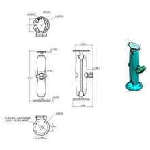 Load image into Gallery viewer, RAM Mount Flat Surface Mount Long Arm w/Diamond Base [RAM-B-138U-C]
