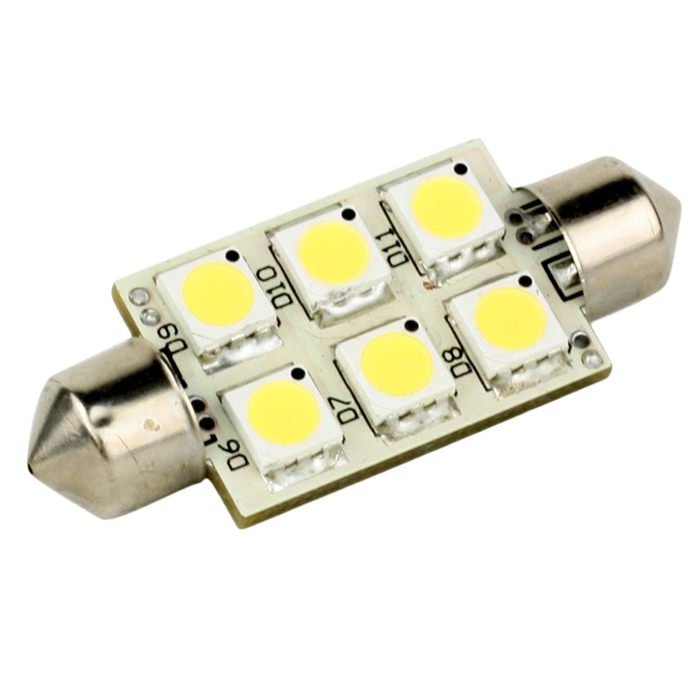 Lunasea Single-Sided 6 LED Festoon - 10-30VDC/1.5W/97 Lumens - Warm White [LLB-186W-21-00]