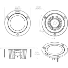 Load image into Gallery viewer, Lumitec Shadow - Flush Mount Down Light - Polished SS Finish - 3-Color Red/Blue Non Dimming w/White Dimming [114118]
