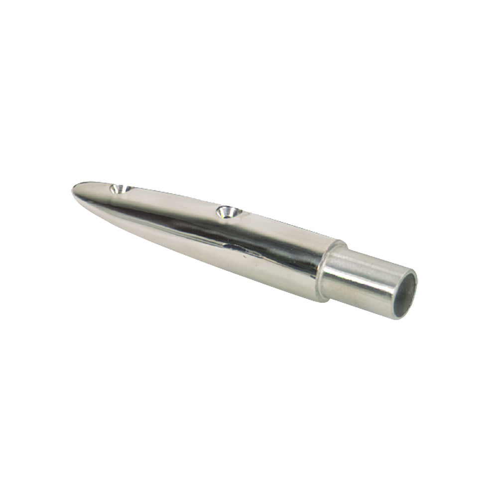 Whitecap 16-1/2 Degree Rail End (End-Out) - 316 Stainless Steel - 7/8