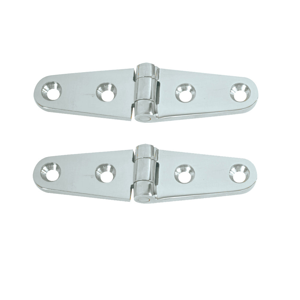 Whitecap Strap Hinge - CP/Brass - 4