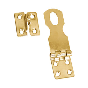 Whitecap Swivel Safety Hasp - Polished Brass - 1" x 3" [S-579BC]