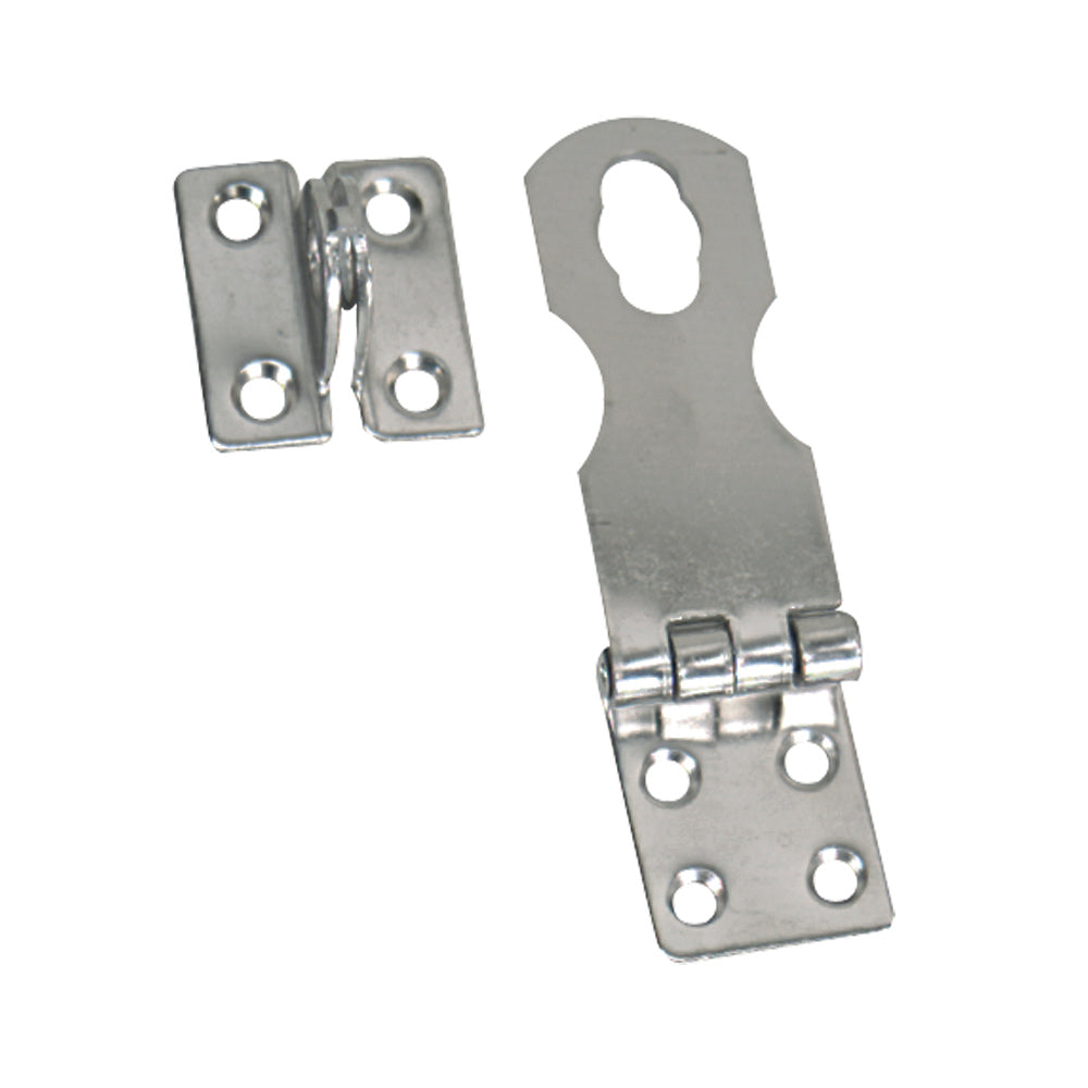 Whitecap Fixed Safety Hasp - CP/Brass - 1