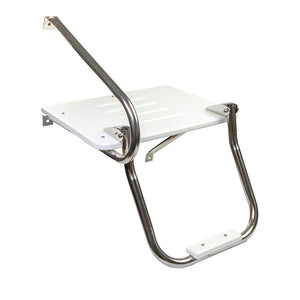 Whitecap White Poly Swim Platform w/Ladder f/Outboard Motors [67902]