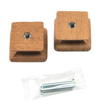 Load image into Gallery viewer, Whitecap Teak Square Drawer Knob - 1-1/8&quot; - 2 Pack [60130-A]
