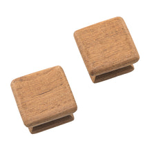 Load image into Gallery viewer, Whitecap Teak Square Drawer Knob - 1-1/8&quot; - 2 Pack [60130-A]
