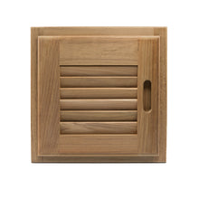 Load image into Gallery viewer, Whitecap Teak Louvered Door &amp; Frame - Right Hand - 12&quot; x 12&quot; [60720]
