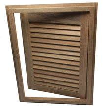 Load image into Gallery viewer, Whitecap Teak Louvered Door &amp; Frame - Right Hand - 15&quot; x 20&quot; [60724]
