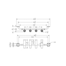 Load image into Gallery viewer, TACO 4-Rod Transom Mount Rod Rack [F31-3504BSA-1]
