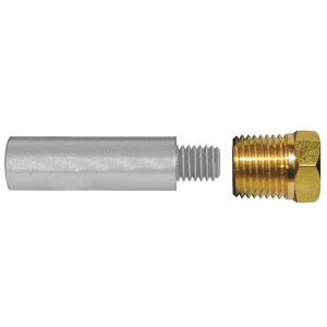 Tecnoseal E0 Pencil Zinc w/Brass Cap [TEC-E0-C]
