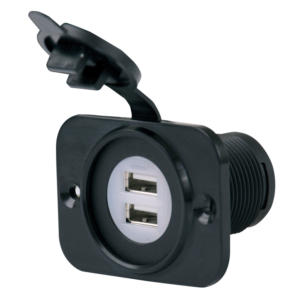 Marinco SeaLink Deluxe Dual USB Charger Receptacle [12VDUSB]