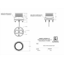 Load image into Gallery viewer, Lumitec Zephyr LED Spreader/Deck Light -Brushed, Black Base - White Non-Dimming [101326]
