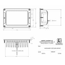 Load image into Gallery viewer, Lumitec Maxillume h120 - Flush Mount Flood Light - White Housing - White Dimming [101348]
