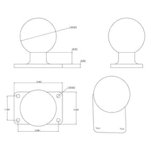 Load image into Gallery viewer, RAM Mount 2&quot; x 3&quot; Rectangle Base w/2.25&quot; Ball [RAM-D-202U-23]
