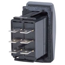 Load image into Gallery viewer, Blue Sea 7938 Contura II Switch DPDT Black - (ON)-OFF-(ON) [7938]
